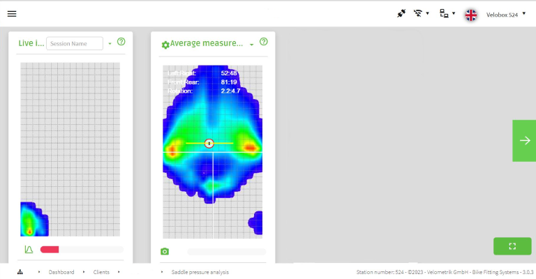 Saddle Pressure Map Image